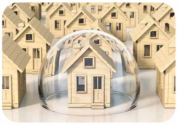 Image of a house with a glass cover over it